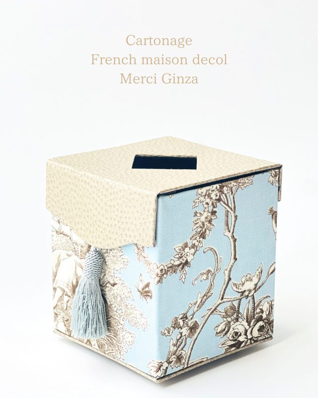 カルトナージュ　銀座　フレンチメゾンデコール　ティッシュボックス (2)